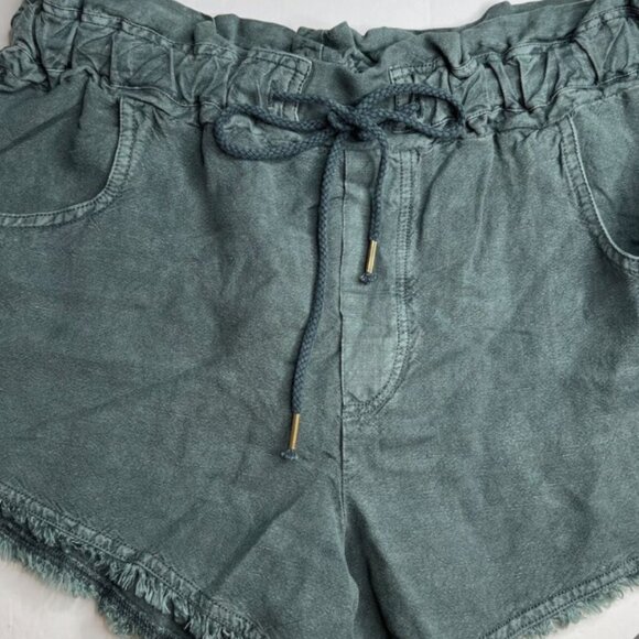 Brand New Young Fabulous & Broke YFB Linen Blend Drawstring Shorts - Picture 6 of 6